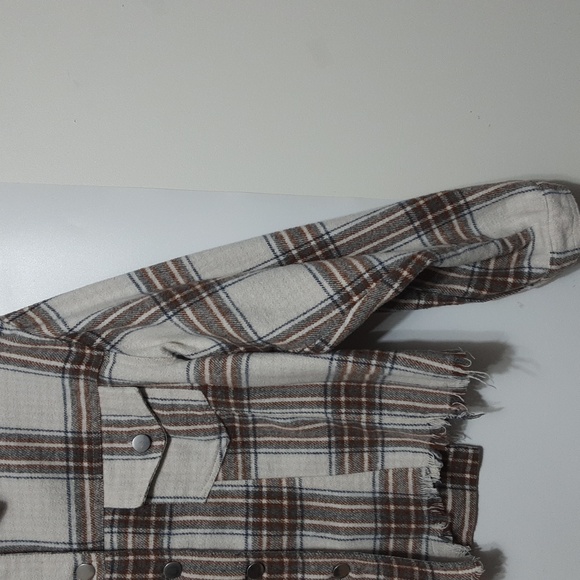 Altar'd State Long Sleeve Button Front Crop Jacket - Picture 3 of 10